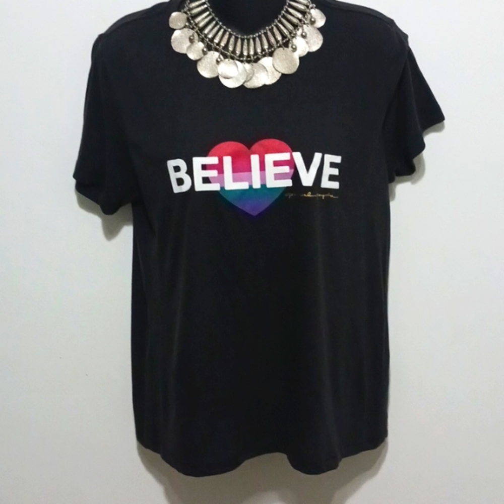 Spiritual Gangster BELIEVE Tee Shirt Sz Sm